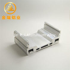 Silver Extruded Aluminum Profiles , Anodization Aluminum Guide Rail