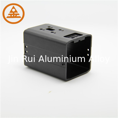 Small Black Aluminium Profiles Enclosure Socket Shell For Electronic Field