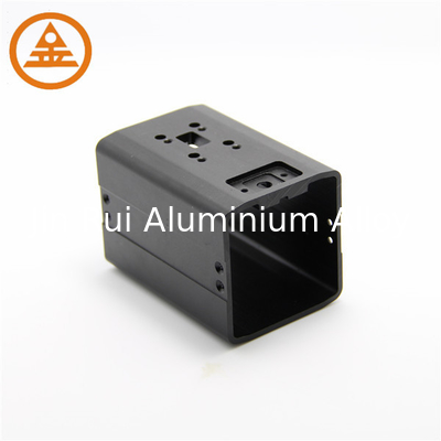Small Black Aluminium Profiles Enclosure Socket Shell For Electronic Field