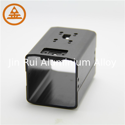 Black Aluminium Corner Profile Extrusion Process Square Shape CTI Approved