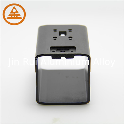 Black Aluminium Corner Profile Extrusion Process Square Shape CTI Approved