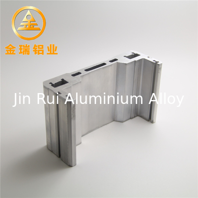 Silver Extruded Aluminum Profiles , Anodization Aluminum Guide Rail