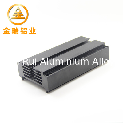 Large Aluminum Heat Sink CNC Machining Black Color Easy Installation