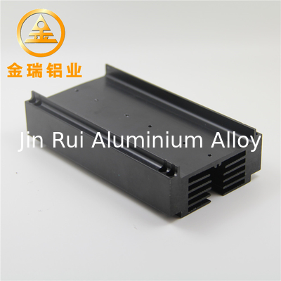Large Aluminum Heat Sink CNC Machining Black Color Easy Installation